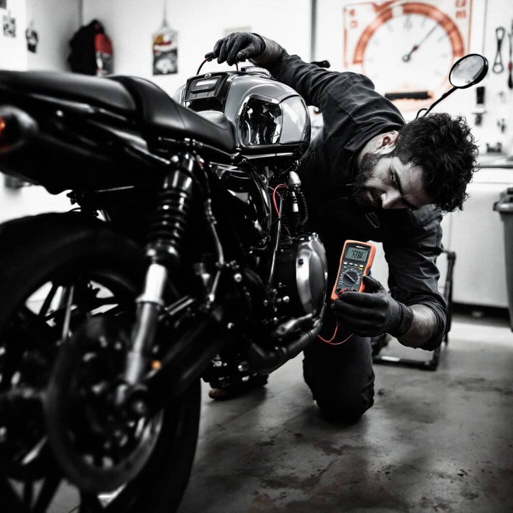Electrical diagnostics course using a multimeter for motorcycles