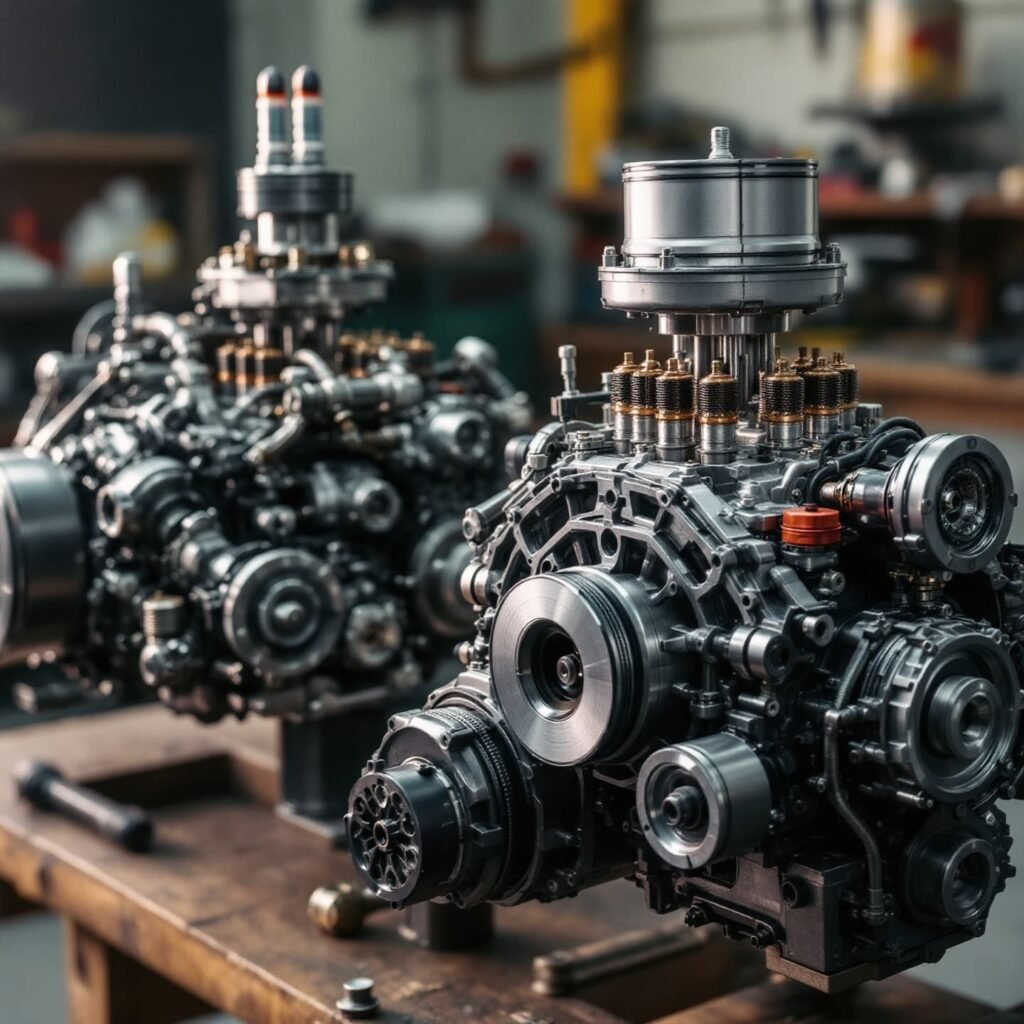 Course on the fundamentals of single-cylinder and twin-cylinder engines