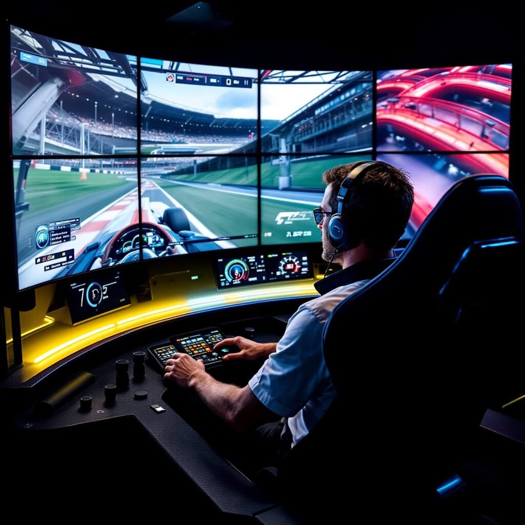 Advanced simulator driving simulation course