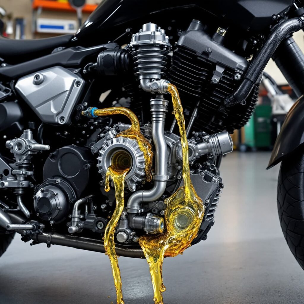 Motorcycle engine lubrication and oil course