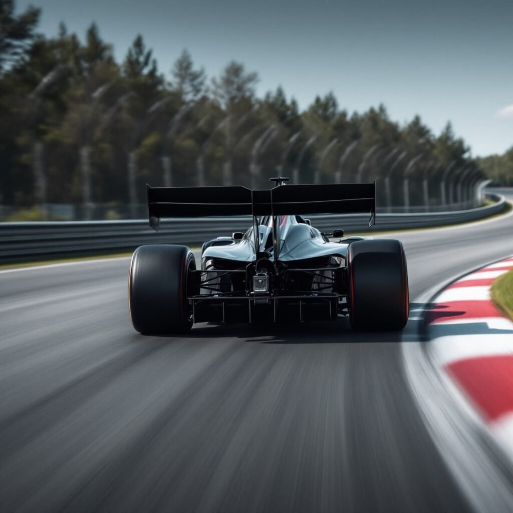 Adjustable ailerons course on the track