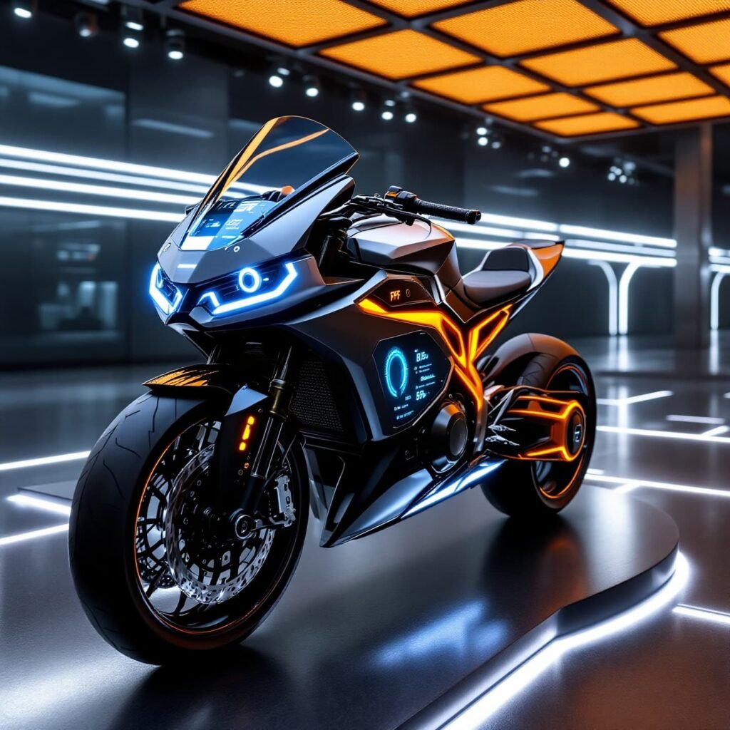TFT display integration course for motorcycles