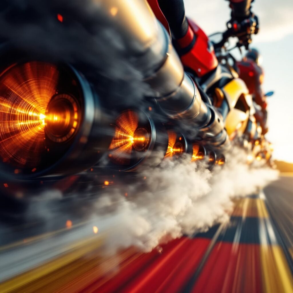 Motorcycle racing exhaust systems course