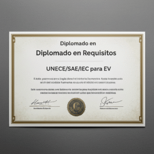 Diploma in UNECE/SAE/IEC Requirements for EV