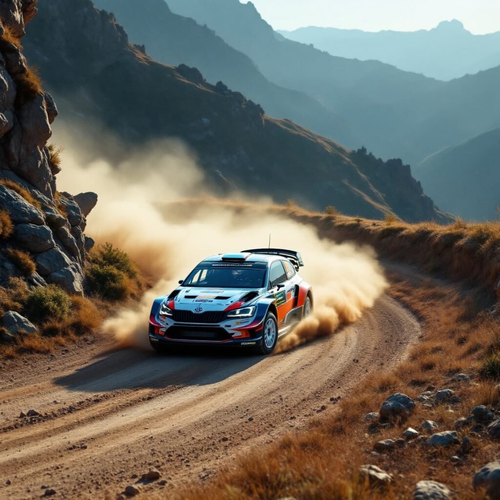 Telemetry course in rallies
