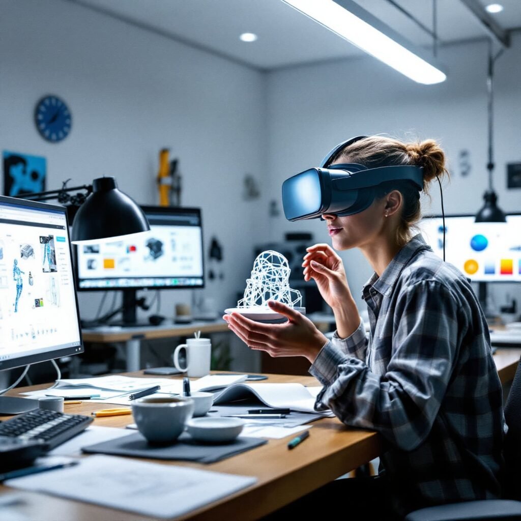 Rapid prototyping course with virtual reality