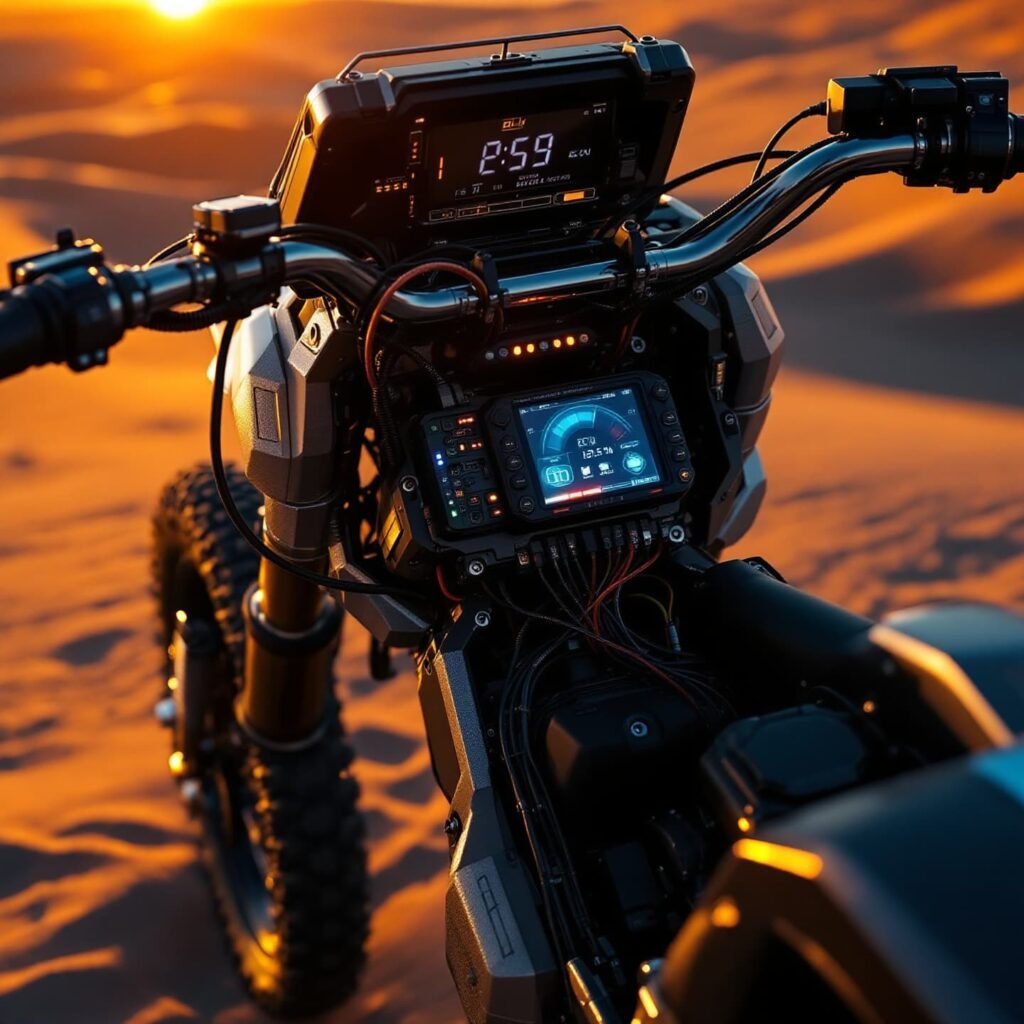 Off-road motorcycle electronics course