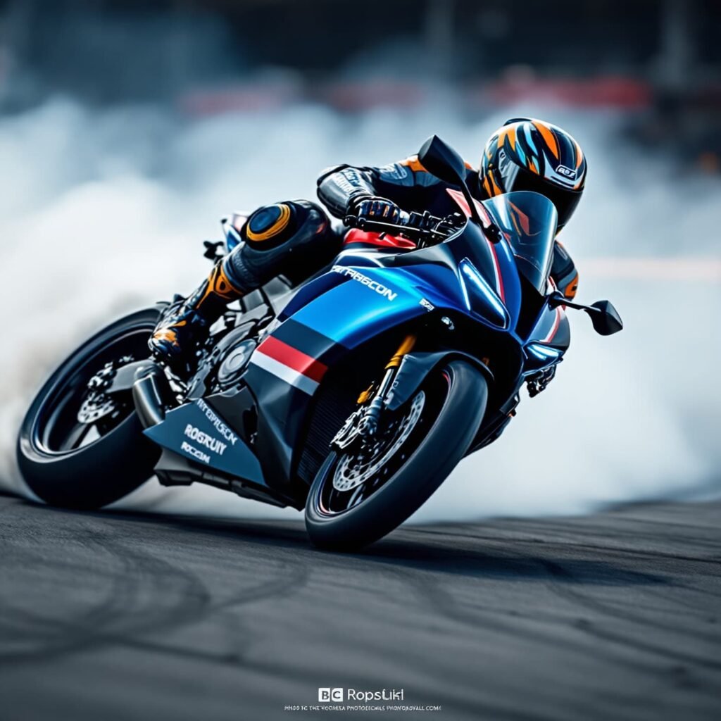 Skid control course for sport bikes